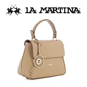 【LA MARTINA】限量2折 頂級皮革手提包肩背包 LMBA01817P 全新專櫃展示品(燕麥色)