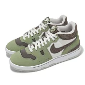 Nike 休閒鞋 Attack 男鞋 油綠 鐵石棕 復古 麂皮 格紋鞋舌 FN0648-300