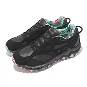 Mizuno 休閒鞋 Wave Mujin TL 男鞋 黑 彩色 米其林大底 永井博 聯名 美津濃 D1GA2411-01