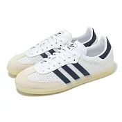 adidas 休閒鞋 Samba OG 男鞋 女鞋 白 海軍藍 德訓鞋 復古 編織 愛迪達 JH5633
