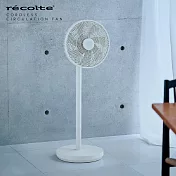 recolte 日本麗克特 Cordless Circulation Fan無線循環電風扇 RFN-2  奶油白