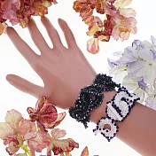 【PinkyPinky Boutique】無限的好運循環 手工編織手鍊 (岩石黑)