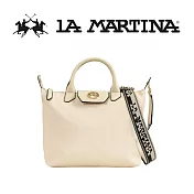【LA MARTINA】限量2折 頂級大容量手提包肩背包 LMBA01867P 全新專櫃展示品(米白色)