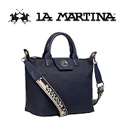 【LA MARTINA】限量2折 頂級大容量手提包肩背包 LMBA01868P 全新專櫃展示品(深藍色)