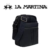 【LA MARTINA】限量2折 頂級皮革肩背包 LMBO01828P 全新專櫃展示品(黑色)