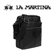 【LA MARTINA】限量2折 頂級皮革肩背包側背包 LMBO01830P 全新專櫃展示品(黑色)