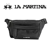 【LA MARTINA】限量2折 頂級輕量腰包肩背包 LMBO01842T 全新專櫃展示品(黑色)