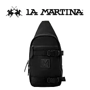 【LA MARTINA】限量2折 頂級運動斜肩包 LMBO01846T 全新專櫃展示品(黑色)