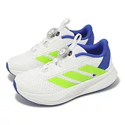 adidas 慢跑鞋 Duramo SL2 BOA K 中童 白 綠 藍 旋鈕 運動鞋 愛迪達  JI1695