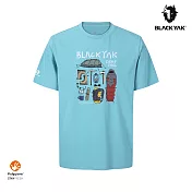 BLACKYAK MULTI CAMPING圖騰短袖上衣 L 綠松石