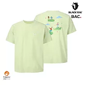 BLACKYAK BACK PACKING圖騰短袖上衣 M 青橄欖