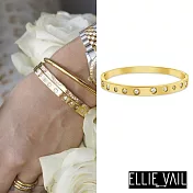 ELLIE VAIL 邁阿密防水珠寶 金色明亮切割圓鑽手環 Serafina