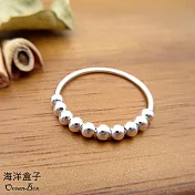 活動球球設計S925純銀戒指.超大尺寸 美圍10號(內徑1.98cm)