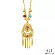 【點睛品】光曦羽印 紅玉髓黃金項鍊