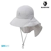 BLACKYAK 女 寬帽簷遮陽帽 F 灰色