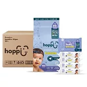 hoppi 嬰兒口手適用純水濕紙巾(低敏升級版)-20抽-25入組