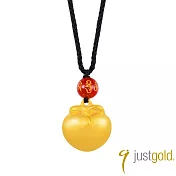 【Just Gold 鎮金店】雋藏 福聚靈桃 黃金吊墜 (附繩)