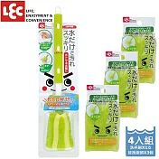 日本LEC  激落伸縮清潔杯刷補充組合(一刷+3個補充刷)