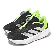 adidas 慢跑鞋 Duramo SL BOA K 中童 黑 銀 綠 旋鈕 運動鞋 愛迪達 JI1694