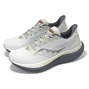 Saucony 慢跑鞋 Triumph 23 男鞋 灰 白 輕量 緩震 厚底 運動鞋 索康尼 S21023505