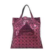 ISSEY MIYAKE 三宅一生 BAOBAO PRISM 10x10 鏡面托特包- 紫紅