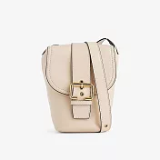 Chloe 迷你皮革相機斜背包 米白