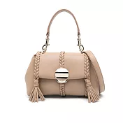 Chloe Penelope 小羊皮迷你流蘇手提/肩背包 米色