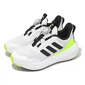 adidas 慢跑鞋 FortaRun 3.0 BOA K 中童 童鞋 白 黑 旋鈕 運動鞋 愛迪達 JI2199 16.5cm WHITE/BLACK