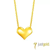 【Just Gold 鎮金店】金戀 黃金項鍊 (網路限定)