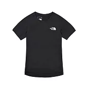 The North Face W SUNRISER S/S 吸濕排汗舒適透氣 女短袖T恤-NF0A83SUJK3 2XL 黑色