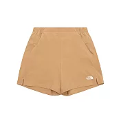 The North Face 女 ZERHYR PULL- ON SHORT 防潑水 休閒短褲-NF0A87VQLK5 S 卡其色
