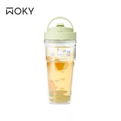 【WOKY X 三麗鷗】[●●]渾圓杯-ECOZEN® 880ml 帕恰狗-純粹冒險(初綠)