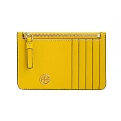 Tory burch 皮革卡片零錢包-黃色