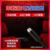 CS22 車載戶外USB滿天星氣氛燈-1入 紅燈光款