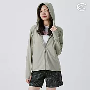 ADISI 女超涼感防曬外套 AJ2511054 淺灰綠 (S-2XL) S 淺灰綠