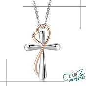 【伊飾童話】追愛信仰＊十字架雙色纏繞項鍊