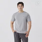 ADISI 男彈性乾爽快排上衣 AL2511062 中灰 (S-2XL) S 中灰