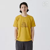 ADISI 男UPF50+防曬抑菌圓領短袖排汗衣 AL2511030 萊姆黃 (M-3XL) M 萊姆黃
