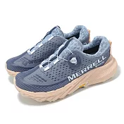 Merrell 越野跑鞋 Agility Peak 5 Boa GTX 女鞋 藍 粉 旋鈕 橡膠大底 戶外 ML068360