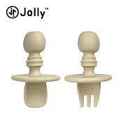 英國《Jolly》兒童矽膠湯叉組  米