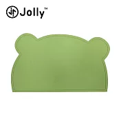 英國《Jolly》兒童矽膠防滑餐墊-熊熊 綠