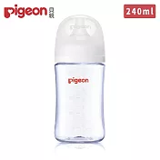日本《Pigeon 貝親》第三代母乳實感T-ester奶瓶240ml-純淨白