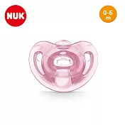 德國【NUK】SENSITIVE全矽膠安撫奶嘴1號0-6M 粉
