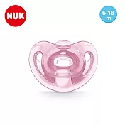 德國【NUK】SENSITIVE全矽膠安撫奶嘴2號6-18M 粉