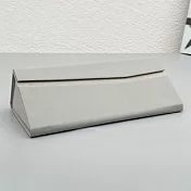 seoul show首爾秀 日系素面折疊三角立體硬殼防壓墨鏡老花近視太陽眼鏡盒  灰色