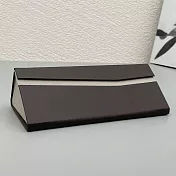 seoul show首爾秀 日系素面折疊三角立體硬殼防壓墨鏡老花近視太陽眼鏡盒  咖啡