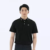 【遊遍天下】MIT台灣製男款抗UV防曬速乾吸濕排汗短袖POLO衫 (GS1051) M 黑色
