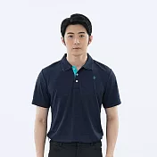 【遊遍天下】MIT台灣製男款環保紗抗UV吸濕排汗速乾機能短袖POLO衫 (GS1022) M 丈青
