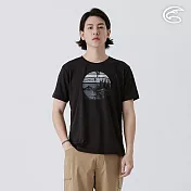 ADISI 男UPF50+防曬抑菌圓領短袖排汗衣 AL2511031 黑色 (M-2XL) M 黑色