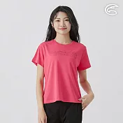 ADISI 女UPF50+防曬抑菌圓領短袖排汗衣 AL2511034 桃紅 (S-2XL) S 桃紅